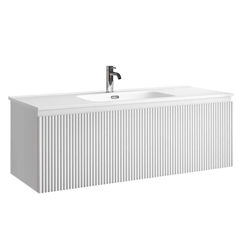 Изображение товара Тумба под раковину Sancos SNOB R 1.0, SNR1.0120W, 120 см, подвесная, Bianco