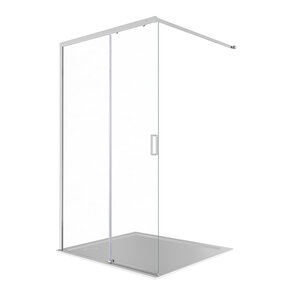 Изображение товара Душевая стенка Aquatek Walk in AQ.WISL.120.1CH, 120 см, стекло прозрачное, профиль хром