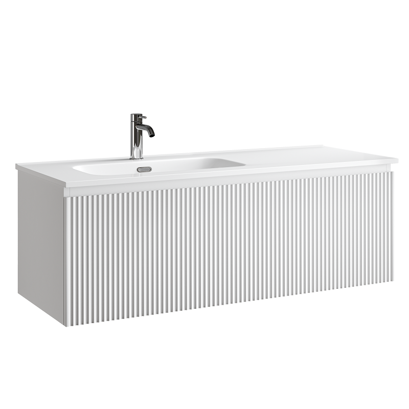 Изображение товара Тумба под раковину Sancos SNOB R 1.0 120 см подвесная Bianco с ящиком и системой закрывания Изображение товара Тумба под раковину Sancos SNOB R 1.0 120 см подвесная Bianco с ящиком и системой закрывания