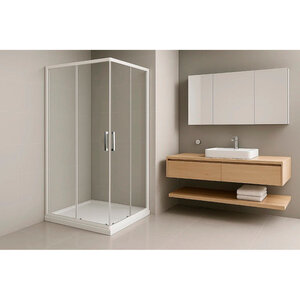 Изображение товара Душевой уголок Royal Bath HPD RB105HPD-T, 105 x 105 см, стекло прозрачное, профиль белый