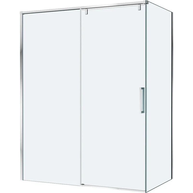 Изображение товара Душевой уголок BelBagno SOFT_CLOSE-1-AH-1 150x100 см прозрачное стекло хром профиль