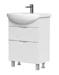 Изображение товара Тумба под раковину Volna Pronto tnPRONTO60.2Y-01, 60 см, напольная, белый 