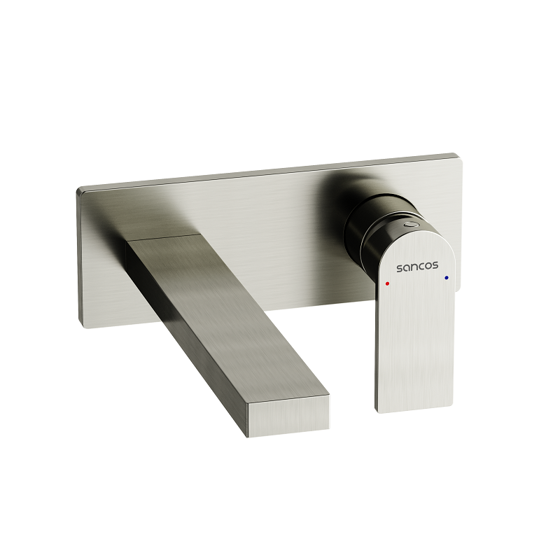 Изображение товара Смеситель для раковины Sancos Studio SC9017BN, однорычажный, никель PVD, скрытый монтаж Изображение товара Смеситель для раковины Sancos Studio SC9017BN, однорычажный, никель PVD, скрытый монтаж