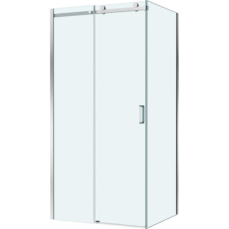 Изображение товара Душевой уголок BelBagno SOFT_CLOSE-2-AH-1 110x100 см стекло прозрачное хром профиль