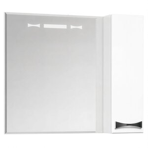Изображение товара Зеркальный шкаф Aquaton Диор 80, 1A168002DR01R, правый, цвет белый
