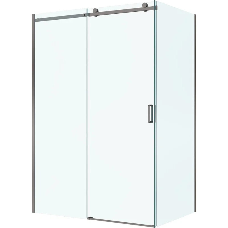 Изображение товара Душевой уголок BelBagno SOFT_CLOSE 140x80 см раздвижной прозрачное стекло и профиль gunmetal