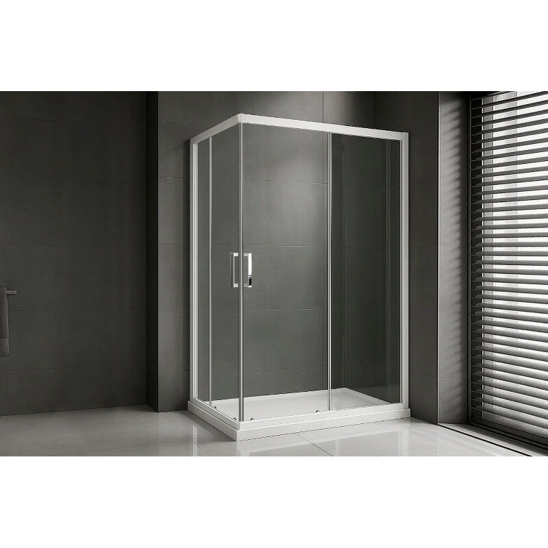 Изображение товара Душевой уголок Royal Bath RB9115HPD-C 115x90 см матовое стекло белый профиль