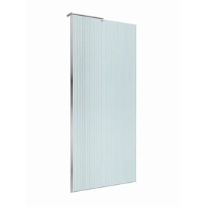 Изображение товара Душевая стенка BelBagno UNO-L-1-TB-90-FL-Cr, 90 см, стекло рифленое, профиль хром