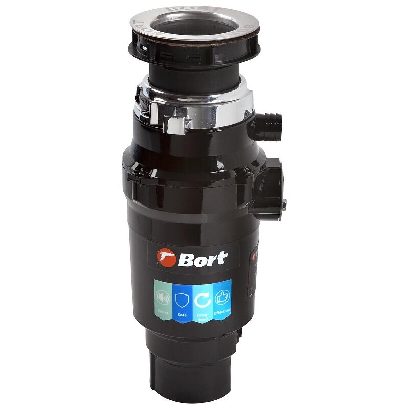 Изображение товара Измельчитель пищевых отходов Bort Master Eco 390 Вт с шумоподавлением Изображение товара Измельчитель пищевых отходов Bort Master Eco 390 Вт с шумоподавлением