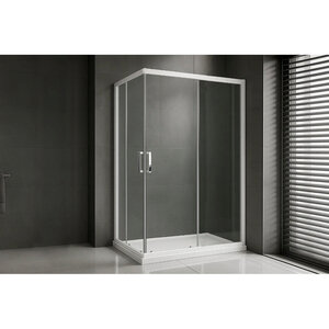 Изображение товара Душевой уголок Royal Bath HPD RB95115PD-T, 115 x 95 см, стекло прозрачное, профиль белый