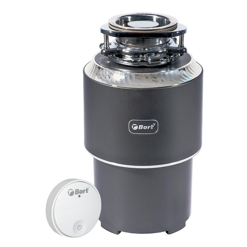 Изображение товара Измельчитель пищевых отходов Bort Alligator Control 93417944 560 Вт серый