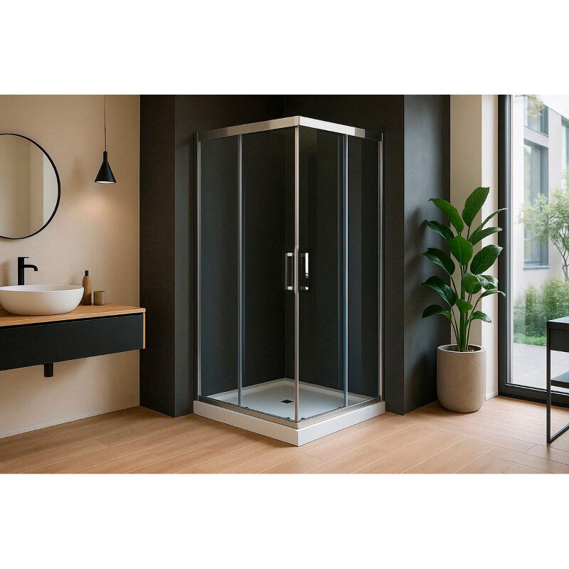 Изображение товара Душевой уголок Royal Bath HPD RB120HPD-T-CH 120x120 см с прозрачным стеклом