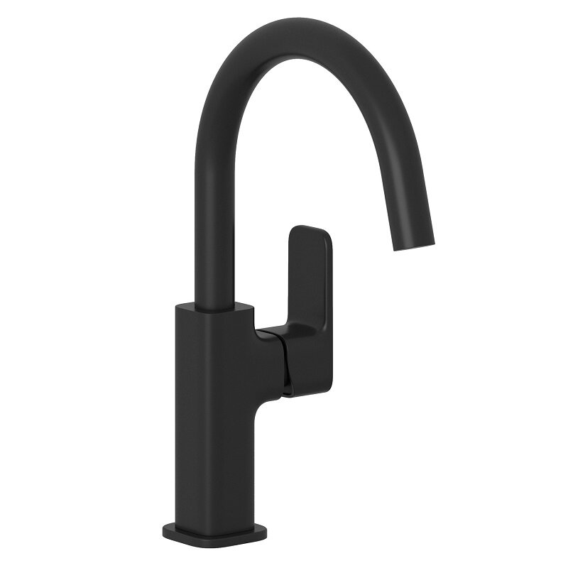 Изображение товара Смеситель для раковины Kludi Renon черный матовый без донного клапана