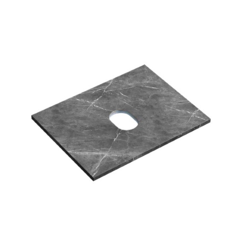 Изображение товара Столешница Sancos TT60A1 из керамогранита 60 см черный sky для ванной комнаты