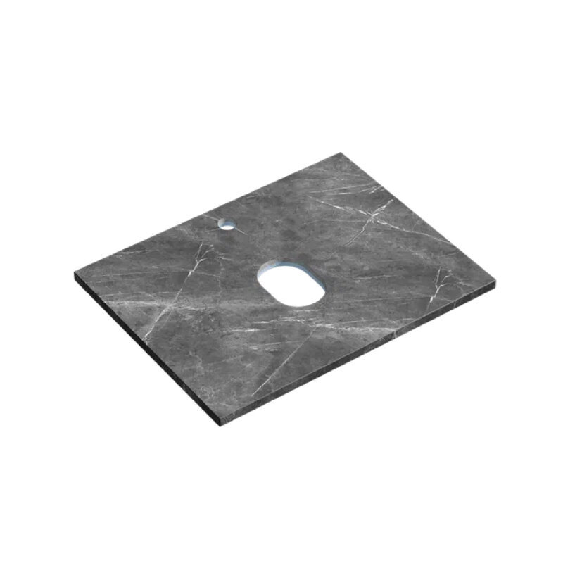 Изображение товара Столешница Sancos TT60A1X 60 см керамогранит black sky с отверстием под смеситель