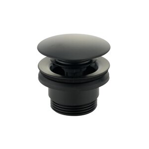 Изображение товара Донный клапан Migliore Ricambi 31966, click-clack, с переливом, черный матовый