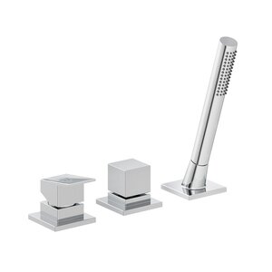 Изображение товара Смеситель на борт ванны Kludi Decus 544470575, на 3 отверстия, цвет хром