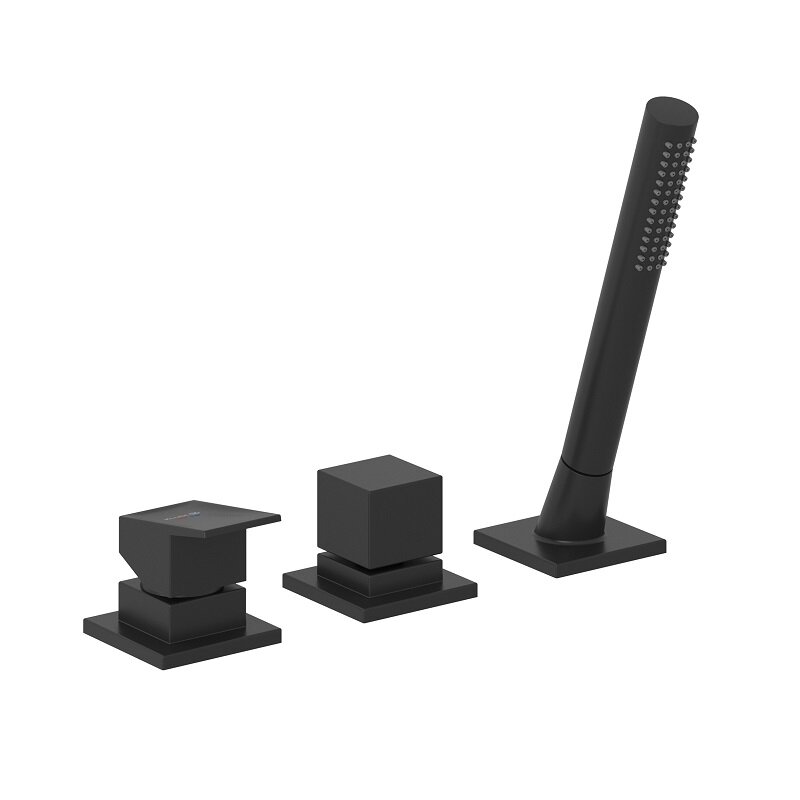 Изображение товара Смеситель на борт ванны Kludi Decus 544473975 черный матовый однорычажный