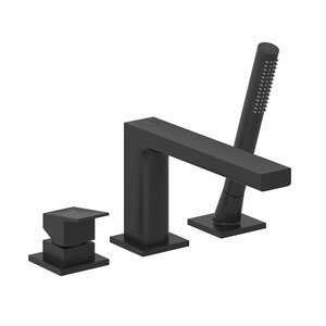 Изображение товара Смеситель на борт ванны Kludi Decus 544483975, черный матовый