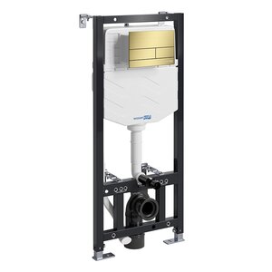 Изображение товара Инсталляция для унитаза WasserKraft Aller 10 10TLT.010.ME.MG04, клавиша золото матовое