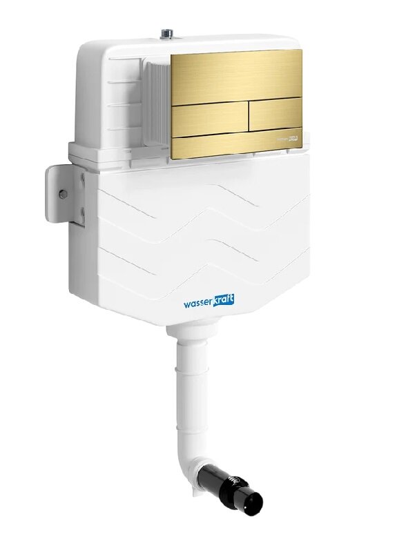 Изображение товара Смывной бачок WasserKraft Aller 10 10TLT.031.ME.MG04 с клавишей золото матовое