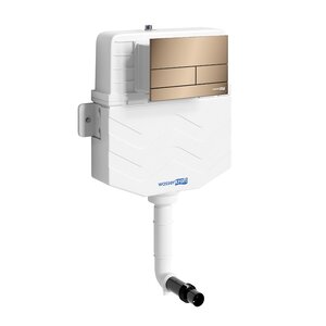 Изображение товара Смывной бачок WasserKraft Aller 10 10TLT.031.ME.RG04, клавиша розовое золото 