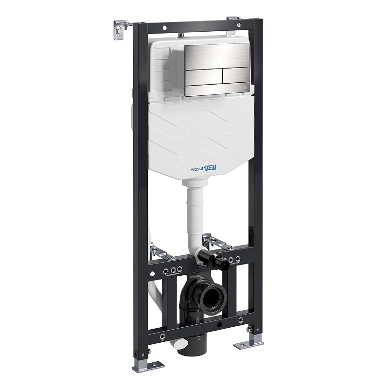 Изображение товара Инсталляция для унитаза WasserKraft Aller 10 с клавишей никель