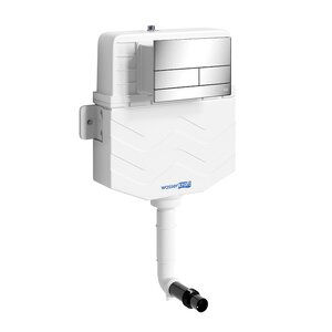 Изображение товара Смывной бачок WasserKraft Aller 10 10TLT.031.ME.CH04, клавиша никель