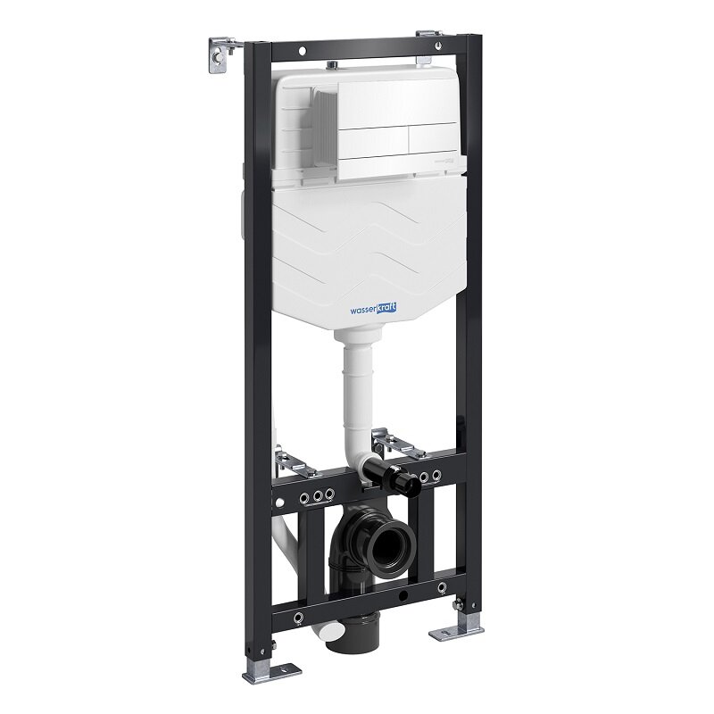 Изображение товара Инсталляция для унитаза WasserKraft Aller 10 10TLT.010.ME.WH04, клавиша белая