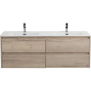 Изображение товара Тумба под раковину BelBagno KRAFT-1400-4C-SO-2-RGB, 140 см, подвесная, цвет Rovere Galifax Bianco