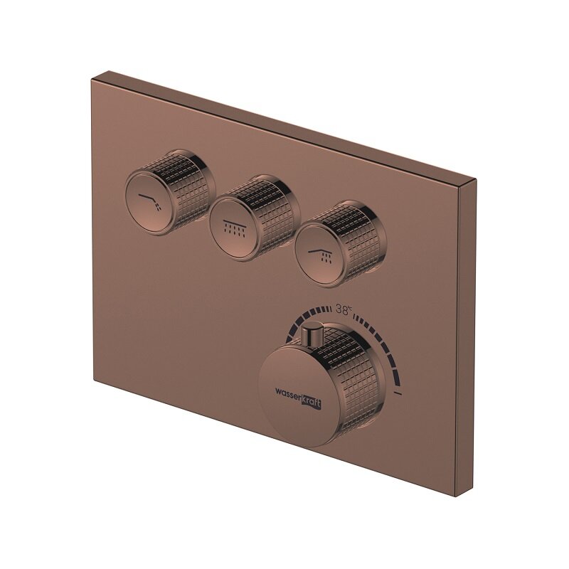 Изображение товара Смеситель WasserKRAFT Asphe 7758 Thermo термостатический розовое золото