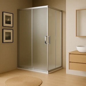 Изображение товара Душевой уголок Royal Bath RB8105HPD-C-ST 105x80 см матовое стекло профили сатин Изображение товара Душевой уголок Royal Bath RB8105HPD-C-ST 105x80 см матовое стекло профили сатин