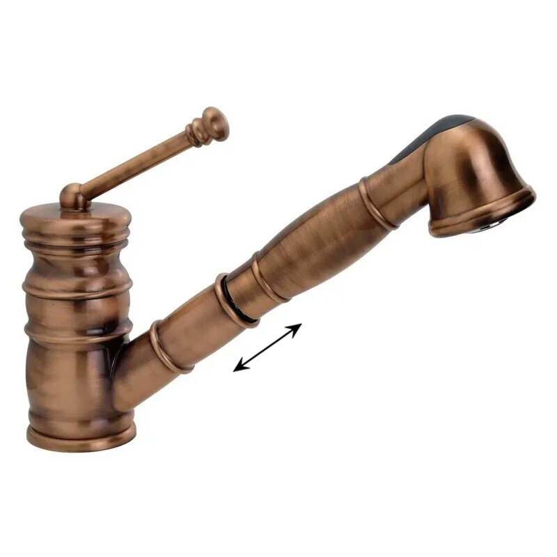 Изображение товара Медный смеситель для кухонной мойки Migliore Queen 18302 с вытяжной лейкой