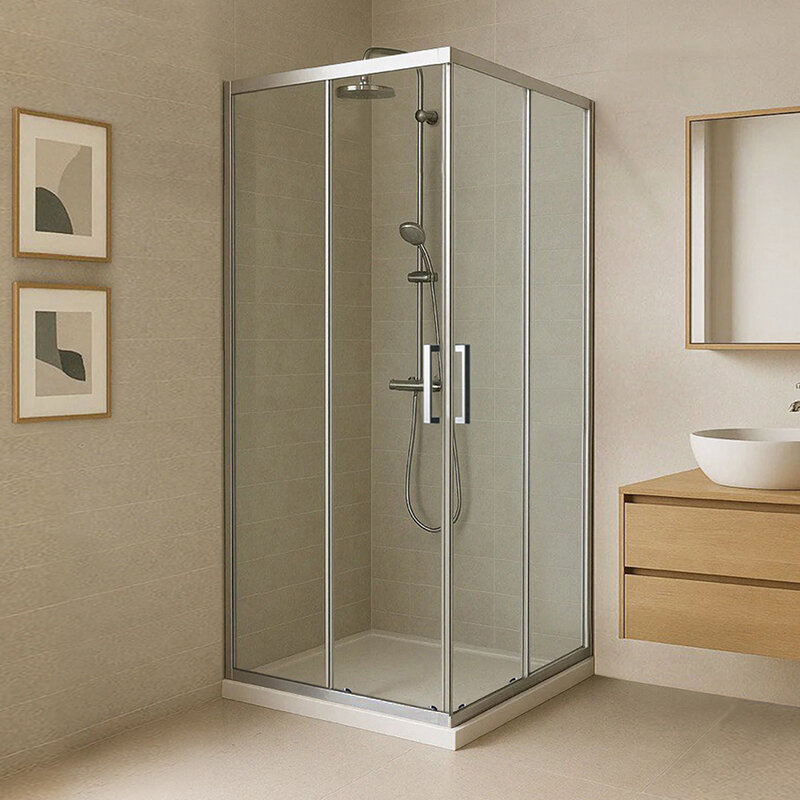 Изображение товара Душевой уголок Royal Bath RB105115HPD-T-ST 115х105 см с раздвижными дверями елегантный и надежный