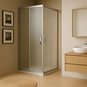Изображение товара Душевой уголок Royal Bath RB1115HPD-C-ST 115 х 110 см, стекло матовое, профиль сатин