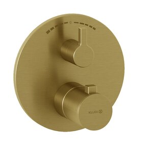 Изображение товара Смеситель Kludi Nova Fonte Puristic с термостатом бронзовое золото