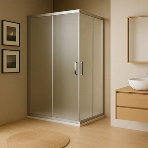 Изображение товара Душевой уголок Royal Bath RB9512HPD-C-ST 120х95 см с матовым стеклом и профилем сатин Изображение товара Душевой уголок Royal Bath RB9512HPD-C-ST 120х95 см с матовым стеклом и профилем сатин