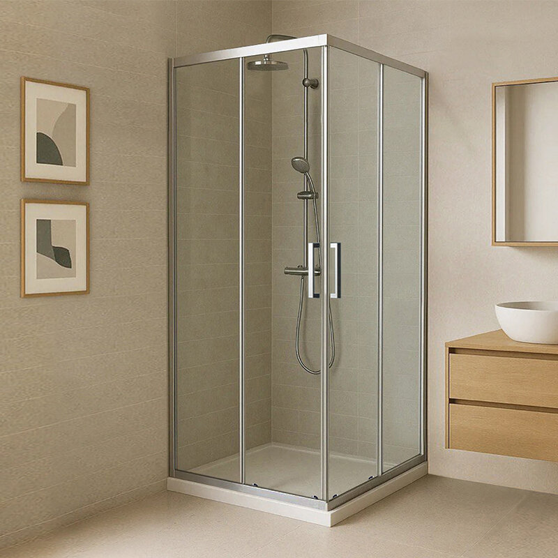 Изображение товара Душевой уголок Royal Bath RB11120HPD-T-ST 120x110 см прозрачное стекло сатин профиль