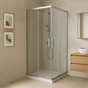 Изображение товара Душевой уголок Royal Bath RB11512HPD-T-ST 120 х 115 см, стекло прозрачное, профиль сатин