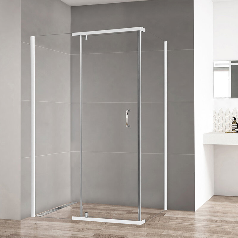 Изображение товара Душевой уголок Royal Bath RB7100HPVD-T, 100x70 см, стекло прозрачное, белый профиль