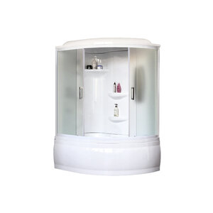 Изображение товара Душевой бокс Royal Bath ALP RB170ALP-C-L/b/g/RB170ALP-C-R/b/g, 170 х 95 см, левая/правая, стекло матовое, профиль белый
