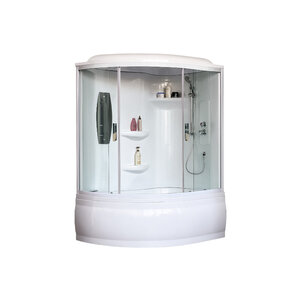 Изображение товара Душевой бокс Royal Bath ALP RB170ALP-T-L/b/g/RB170ALP-T-R/b/g, 170 х 95 см, левая/правая, стекло прозрачное, профиль белый