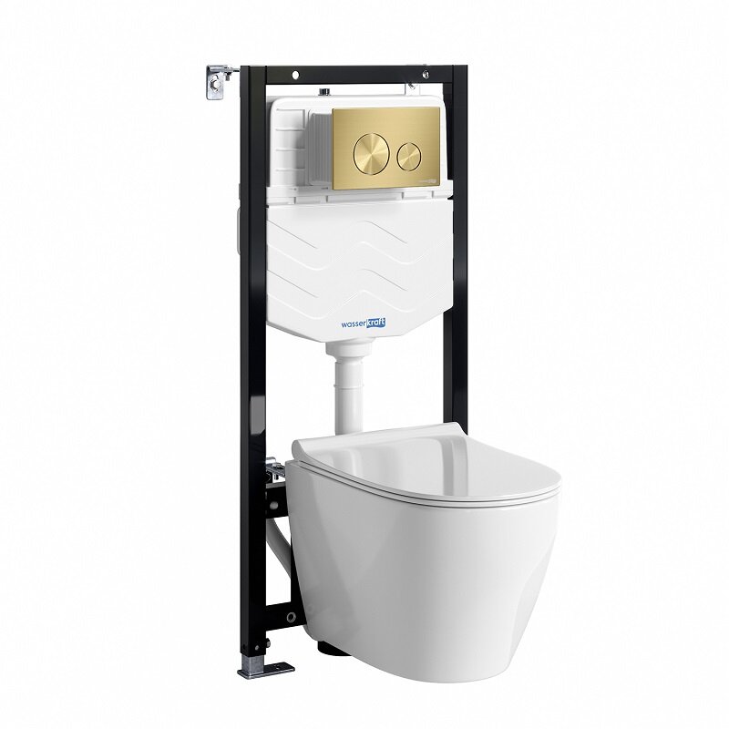 Изображение товара Инсталляция WasserKRAFT 10TLT 010 ME MG02 H002 для подвесного унитаза безободкового