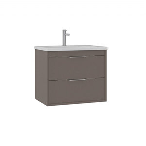 Изображение товара Тумба с раковиной Orka Clay 65 см подвесная цвет soil керамическая раковина