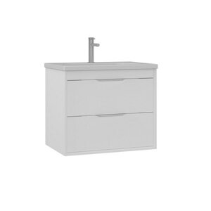 Изображение товара Подвесная тумба с раковиной Orka Clay 65 см белый матовый