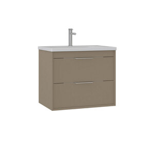 Изображение товара Тумба с раковиной Orka Clay 5004381 65 см подвесная цвет sahra