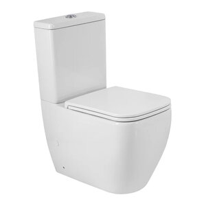 Изображение товара Унитаз-компакт напольный BelBagno Luce-TOR BB2197CP-TOR/SC/BB2197T, безободковый, смыв торнадо, сиденье микролифт, цвет белый