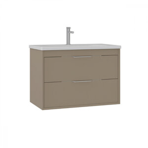 Изображение товара Тумба с раковиной Orka Clay 80 см подвесная цвет sahra МДФ