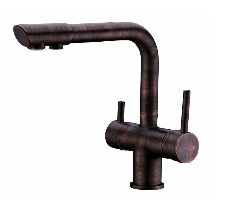 Изображение товара Смеситель WasserKRAFT A8047 для кухонной мойки, темная бронза