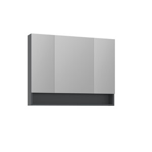 Изображение товара Зеркальный шкаф Orka Malta 3001311, 100 см, цвет антрацит матовый